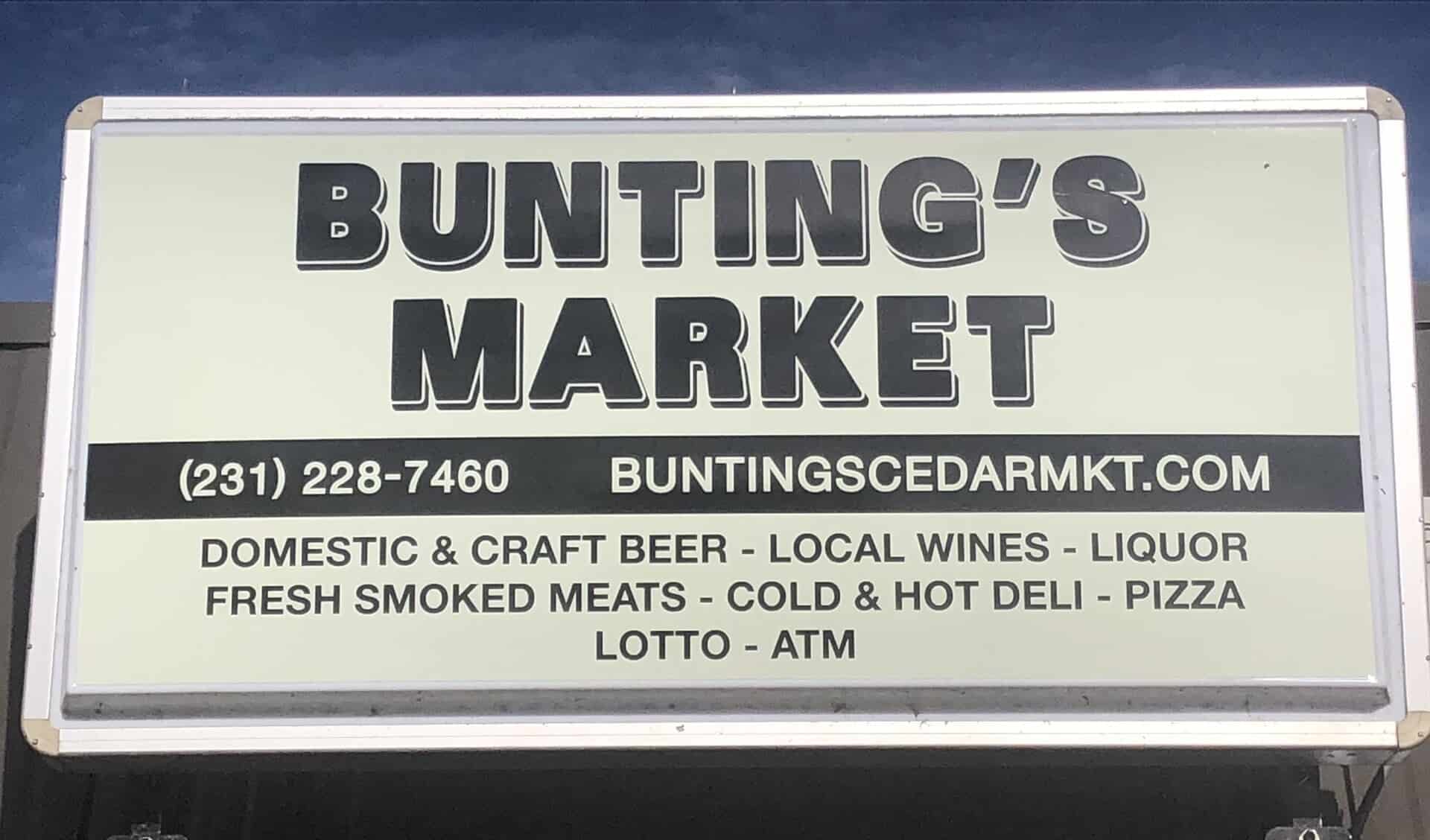 Bunting's shop display image